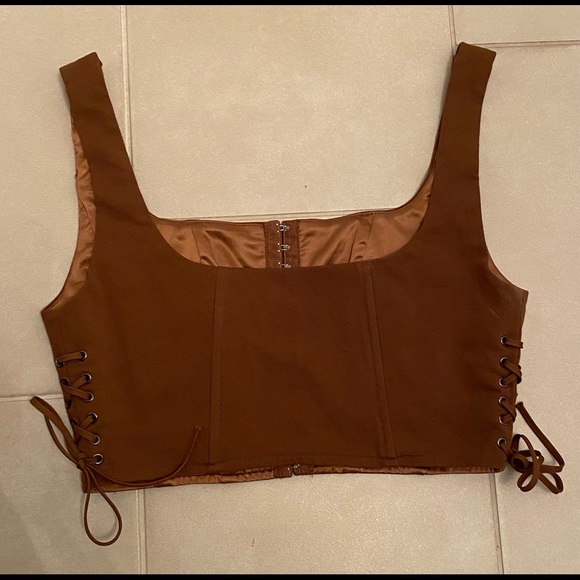 Dare to go Lace-Up Corset Top by Poster Girl - Picture 3 of 4